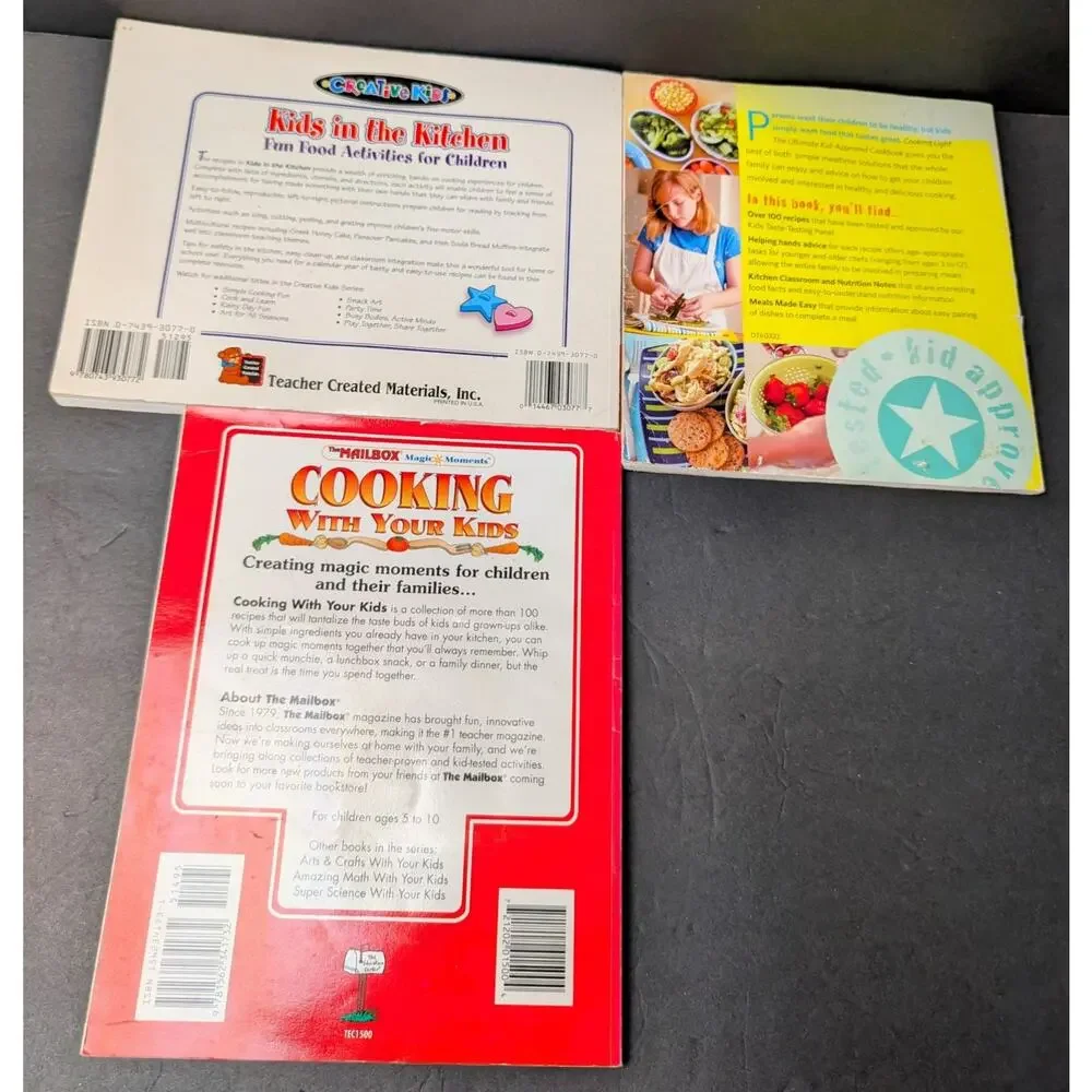 Vtg Modern Kids Cookbook LOT OF 3 Cooking Baking Beginners Recipes HC/SC READ